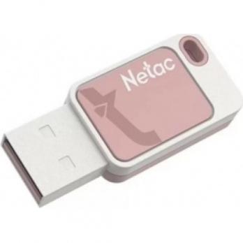 Флешка USB Netac UA31 (NT03UA31N-064G-20PK), 64Gb, USB 2.0, R/W 110/45, розовый/белый