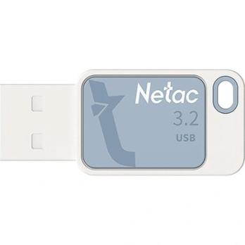 Флешка USB Netac UA31 NT03UA31N-064G-20BL), 64Gb, USB 2.0, R/W 110/45, синий/белый