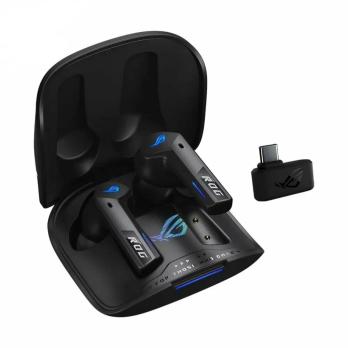Гарнитура ASUS ROG Cetra True Wireless SpeedNova чёрный, беспроводная, радиоканал, до 26 ч, совместимость с PS5