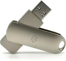 Флешка USB Digma DRIVE3 (DGFUL128A30SR), 128Gb, USB 3.0, R/W 70/30, серебристый