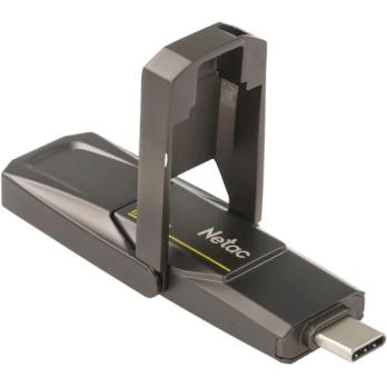 Флешка USB Netac US5 (NT03US5C-256G-32TA), 256Gb, USB 3.2/TypeC, R/W/ 550/500, черный