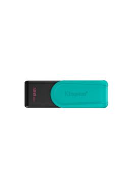 Флешка USB Kingston DataTraveler Exodia S (DTXS/128Gb), 128Gb, USB 3.2 Gen 1, R/W 150/60, бирюзовый/черный