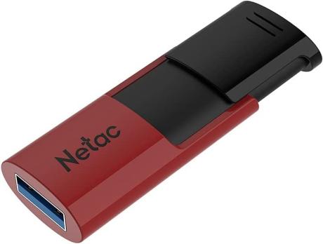 Флешка USB Netac U182 (NT03U182N-032G-32RE), 32Gb, USB 3.0, R/W 70/30, красный/черный