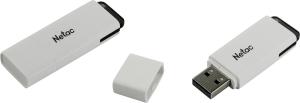 Флешка USB Netac U185 (NT03U185N-064G-32WH), 64Gb, USB 3.0, R/W 100/25, белый/серый