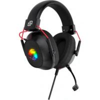 Гарнитура Oklick HS-L305G чёрный, проводная, USB, подсветка