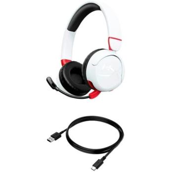 Гарнитура HyperX Cloud Mini белый, беспроводная + проводная, Bluetooth, до 25 ч, совместимость с PS5, Xbox
