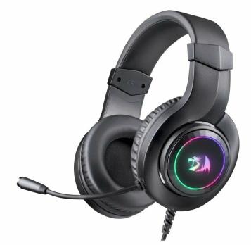 Гарнитура Redragon Hylas чёрный, проводная, USB, подсветка