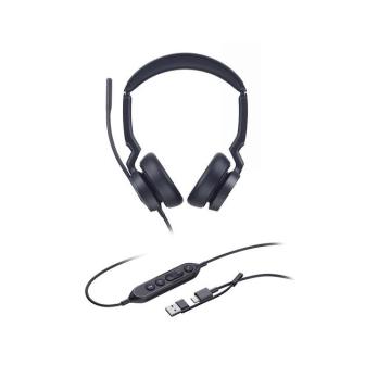 Гарнитура Yealink UH46 Dual UC чёрный, проводная, USB