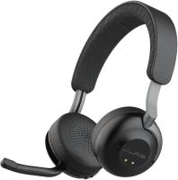 Гарнитура JLab Epic Work ANC Wireless Duo with Stand чёрный, беспроводная, Bluetooth/радиоканал/USB-C, ANC (шумоподавление), до 9 м, в комплекте подставка
