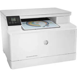 МФУ лазерное HP Color LaserJet Pro MFP M182n (7KW54A), A4, цветной, печ. до 16 стр/мин., 600 x 600 dpi (печать) 1200x1200dpi (скан.), USB, RJ-45, Air Print, Mopria