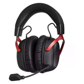 Гарнитура HyperX Cloud III S Wireless чёрный/красный, беспроводная, радиоканал, до 120 ч, съёмный микрофон, совместимость с PS5