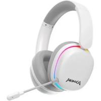Гарнитура Marvo HG9070W Monka Echo RS белый, беспроводная + проводная, радиоканал, до 10 ч, подсветка, совместимость с PS5, Xbox