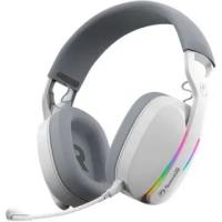 Гарнитура MARVO HG9086W Pulz 70W белый, беспроводная + проводная, радиоканал, до 10 ч, съёмный микрофон, подсветка, совместимость с PS5, Xbox