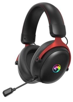 Гарнитура Marvo HG9076W Tactic X Pro чёрный, беспроводная + проводная, радиоканал, до 12 ч, подсветка, совместимость с PS5, Xbox