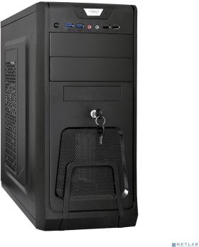 Компьютерный корпус Miditower ExeGate CP-603UB Black, ATX, (CP450W, 80мм), 2*USB+2*USB 3.0, Audio, замок блокировки кнопки питания