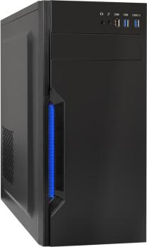 Компьютерный корпус Miditower ExeGate XP-333U Black, ATX, (XP350, Black,120мм), 1*USB/2*USB 3.0, Audio