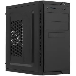 Компьютерный корпус ExeGate EX283245RUS Minitower ExeGate MA-373X-600W-12 (mATX, БП UN600 с вент. 12см, 2*USB, аудио, черный)