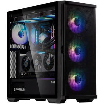 Компьютерный корпус ZALMAN Z10 PLUS, ATX, черный, WINDOW, 2x3.5