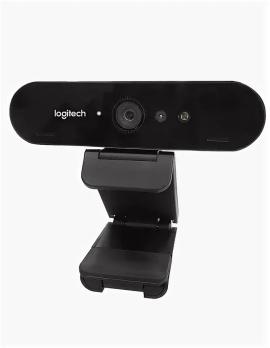 Веб-камера Logitech Brio 4K HDR 3840x2160, 30 кадр/с, USB Type-A, микрофон (2 шт, шумоподавление), автоматическая фокусировка, автоосвещение, HDR, шторка приватности, универсальное крепление