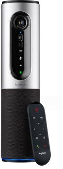 Веб-камера Logitech ConferenceCam Connect 1920x1080, 30 кадр/с, USB, микрофон (2 шт, шумоподавление), автофокус, автоосвещение, серебристый