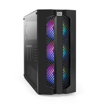 Компьютерный корпус Miditower ExeGate EVO-9205-NPX700 (ATX, БП 700NPX с вент. 12 см, с окном, 1*USB+1*USB 3.0, аудио, 3 вент. 12см с RGb подсветкой)