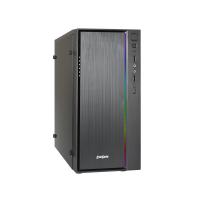 Компьютерный корпус Minitower ExeGate mEVO-9301-EVO800 (mATX, БП EVO800RGb с вент. 12см, с окном, 2хUSB+1хUSB 3.0, HD аудио, черный, с RGb подсветкой)