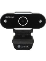 Веб-камера OKLICK OK-C012HD 1280x720, 30 кадр/с, USB Type-A, микрофон, универсальное крепление