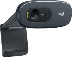 Веб-камера Logitech C270 HD 1280x720, 30 кадр/с, USB Type-A, микрофон (шумоподавление), автоосвещение, универсальное крепление