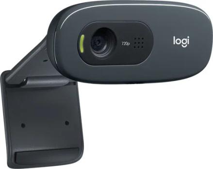Веб-камера Logitech C270 HD 1280x720, 30 кадр/с, USB Type-A, микрофон (шумоподавление), автоосвещение, универсальное крепление
