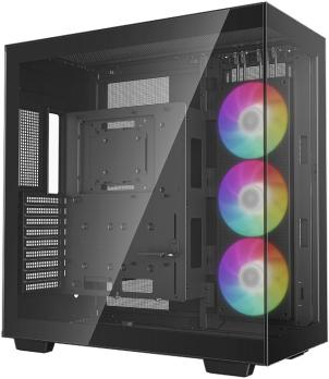 Компьютерный корпус Deepcool CH780 черный (ATX, без БП, ARGb, 4xUSB3.2 Type-A + USB3.2 Type-C) (R-CH780-BKADE41-G-1) MidiTower