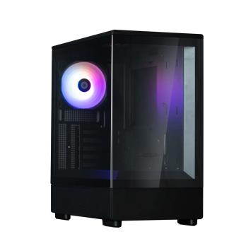 Компьютерный корпус ZALMAN P10, MATX, черный, WINDOW, 2x3.5
