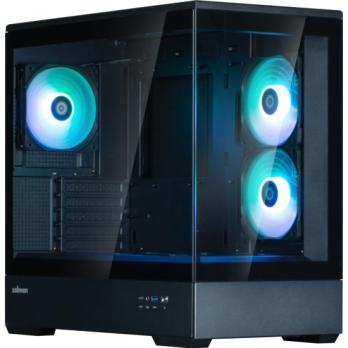 Компьютерный корпус ZALMAN P30 V2, MATX, черный, WINDOW, 2x3.5