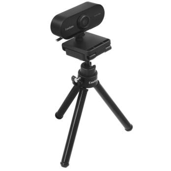Веб-камера ExeGate Stream C925 Wide FullHD 1920x1080, 30 кадр/с, USB Type-A, микрофон (шумоподавление), шторка приватности, универсальное крепление
