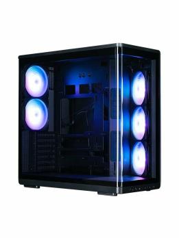 Компьютерный корпус ZALMAN MidTower P60 black (ATX, без БП, 2xUSB 3.0+USB Type C, 5x120мм ARGb) (Zalman P60 Black)