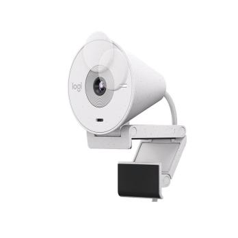 Веб-камера Logitech Brio 300 1920x1080, 30 кадр/с, USB Type-C, микрофон (шумоподавление), автоматическая фокусировка, автоосвещение, универсальное крепление белая