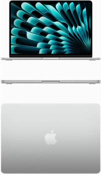 Ноутбук Apple MacBook Air 15 A3114 серебристый (M3/16Gb/512Gb SSD/MacOS) (Z1GE0001R) нужен переходник на EU