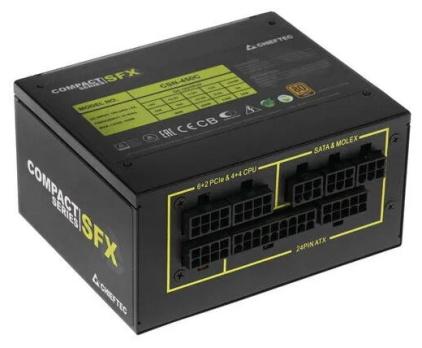 Блок питания Chieftec Compact CSN-450C, 450Вт, 80 PLUS Gold, 80мм, модульный, черный