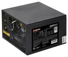 Блок питания ExeGate 600PPH-LT-OEM (EX282044RUS-OEM), 600Вт, 80 PLUS, 120мм, черный