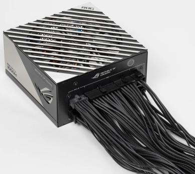 Блок питания ASUS ROG-LOKI-1000P-SFX-L GAMING (90YE00N1-B0NA00), 1000Вт, 80 PLUS Platinum, 135мм, модульный, серый и черный