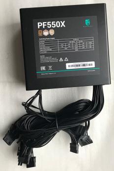 Блок питания Deepcool GAMERSTORM PF550X (ATX 2.52, 550W, PWM 120mm fan, Active PFC+DC to DC, 80+ BRONZE) RET