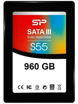 Накопитель SSD SiliconPower Slim S55, 960Gb, SATA, 2.5", R/W 540/480