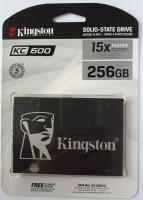 Накопитель SSD Kingston KC600, 256Gb, SATA III, 2.5", R/W 550/500