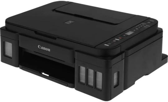 МФУ струйное Canon PIXMA G3410 (2315C009), A4, цветное, печ. 8.8 стр/мин (ч/б) 5 стр/мин (цвет), скан. до 19 стр/мин., 4800x1200 dpi (принтер) 1200х600 dpi (сканер), USB, Wi-Fi
