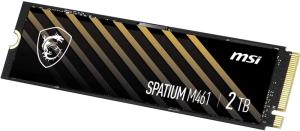 Накопитель SSD MSI SPATIUM M461, 2TB, M.2 2280, PCIe 4.0 x4, NVMe, R/W 5000/4200