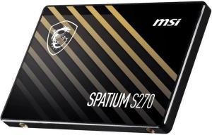 Накопитель SSD MSI SPATIUM S270, 960Gb, 2.5", SATA III, R/W 500/450