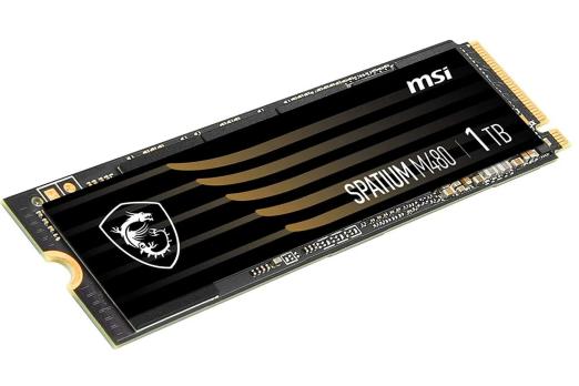 Накопитель SSD MSI SPATIUM M480 PRO, 1000Gb, M.2 2280, PCIe 4.0 x4, NVMe, R/W 7400/6000