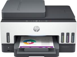 МФУ струйное HP Smart Tank 790 (4WF66A), A4, цветной, печ. до 15 стр/мин. (ч/б) до 9 стр/мин. (цвет), 1200 x 1200 dpi (ч/б печать, скан.) 1200 x 4800 dpi (цвет), USB, Wi-Fi, BlueTooth, Air Print, Mopria