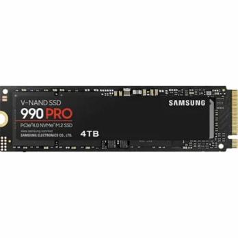 Накопитель SSD Samsung 990 Pro 4Tb, PCIe 4.0 x4, M.2 2280, NVMe, R/W 7450/6900, с радиатором