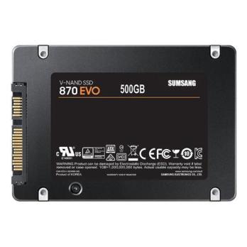 Накопитель SSD Samsung 500Gb 870 EVO (SATA3) 560/530MBs, 98000 IOPs