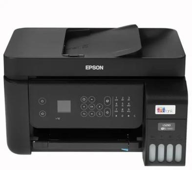 МФУ струйное Epson L5290 (C11CJ65512/C11CJ65508/C11CJ65407), A4, цветное, печ. до 33 стр/мин. (ч/б) до 15 стр/мин. (цвет), скан. до 12 стр/мин. (ч/б) 29 стр/мин. (цвет), 1440 x 5760 dpi (печать) 1200x2400dpi (скан.), USB, RJ-45, Wi-Fi